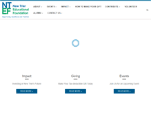Tablet Screenshot of newtrierfoundation.org